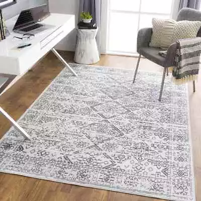 Area Rugs 5x7 Modern Living Room 8x10 Large Bedroom Carpet Berkhoek Gray Rug • $107