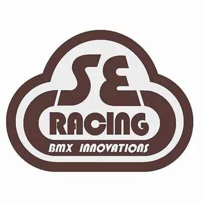 SE Racing - 80'S Head Tube Decal - Gen 2 BROWN On Clear - Old School Bmx • $11