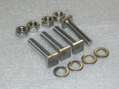 M8x32mm (1.25 ) STAINLESS Tee Bolts Nuts Washers X4pcs Lathe Milling Drill Clamp • £3.90