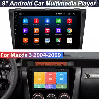 For Mazda 3 2004-2009 9  Android10 Car Radio Wifi GPS Player BT DAB+ Mirror Link • $94.04