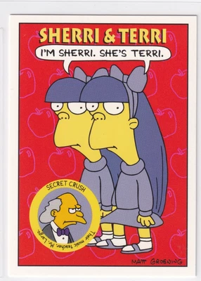 £5.81 • Buy 1994 Skybox Bongo The Simpsons Character Trading Card #S12 Sherri & Terri