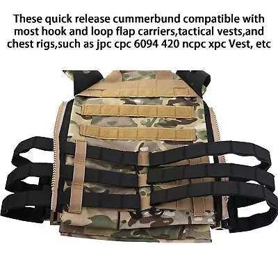 Vest Quick Release Mesh Cummerbund With Molle System For Vest JPC1.0/2.0/419/420 • $17.99