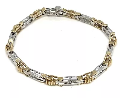 Vintage Women’s 10k Gold Natural Diamond Approximately .50ctw Tennis Bracelet • $699