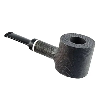 Mr. Brog Fajka Poker Handmade Tobacco Pear Wood Pipe No. 62 Hammer Sandblasted • $24