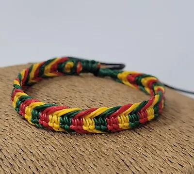 Rasta Bracelet - Reggae Bracelet - Jamaican Bracelet - Africa Bracelet  Braided • $12.95