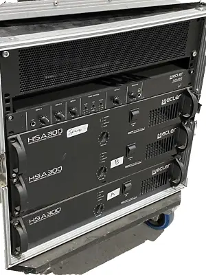 Ecler Mixer/Amplifier Rack System Built Into Flightcase (SKB 8U Portable Rack) • £195
