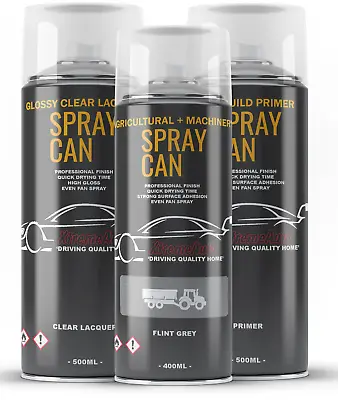 Massey Ferguson Flint Grey 1956-82 Tractor Machinery Aerosol Spray Paint • £14.99