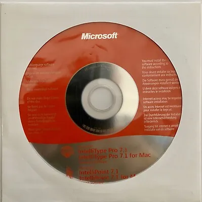 Microsoft IntelliType Pro7.1IntelliPoint 7.1 Software PC & Mac • $15
