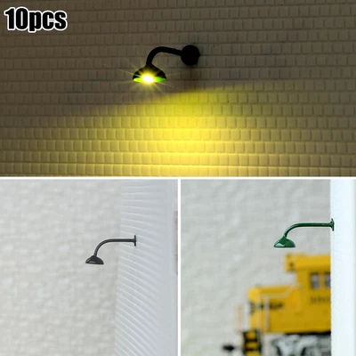£6.26 • Buy 10 X OO / HO Gauge LED Wall-Lights Model Street Lamps Railway Lamp Posts