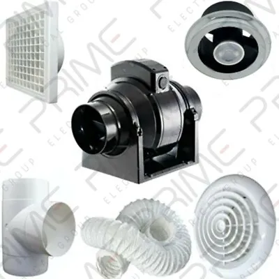 Manrose PROCFTSLKCLED MF100T Professional Shower Extractor Fan Light Kit (Timer) • £113.30