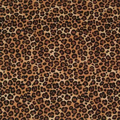 Leopard Print Fabric - 100% Cotton Poplin - Natural - Rose & Hubble Material • £3.50