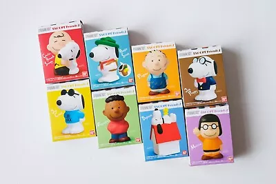 Peanuts Snoopy Vinyl Figure X8 Charlie Brown Franklin Marcie Pigpen Bandai • $47.99