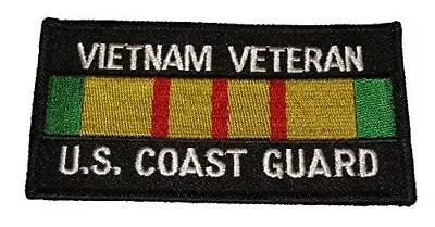 Uscg Coast Guard Vietnam War Veteran Patch W/ Vietnam Service Ribbon • $8.98