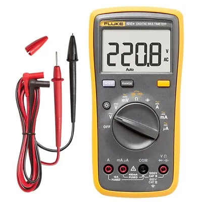 Fluke 12E+ Digital Multimeter AC/DC/Diode/R/C Voltage Current Capacitance Ohm • $149.99