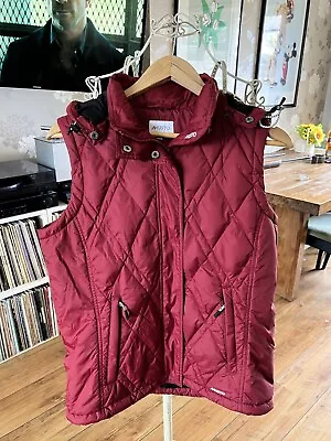 Musto Ladies Hooded Gilet In Red  • £25