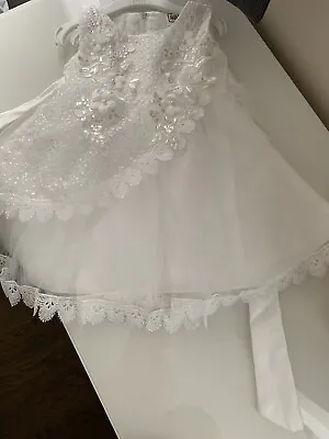 £10 • Buy Toddler Flower Girl Dress Sleeveless Lace 12-18 Months 