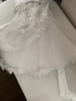 £10 • Buy Toddler Flower Girl Dress Sleeveless Lace 12-18 Months 