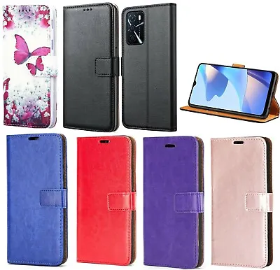 For  Samsung A14 A13 A34 A54 A52S Case Leather Flip Gel Wallet Book Phone Cover • £5.95