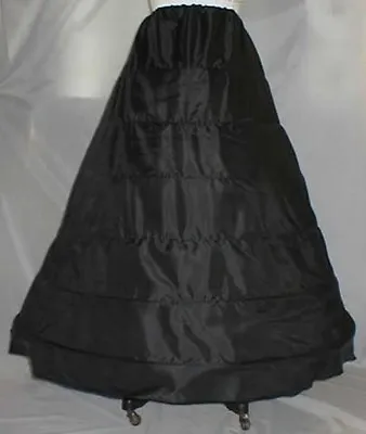 New Black 6 Bone HoopCivil War Slip Skirt Costume • $49.95