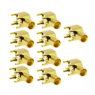 10pcs MCX Female Jack Right Angle RF Connector Thru Hole PCB Mount With Solder • $12.82