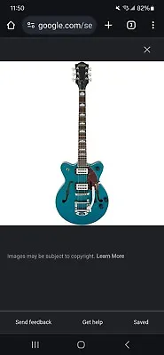 Gretsch G2657T Streamliner Center Block Jr. Double-Cut Bigsby Guitar Ocean Turq • $315