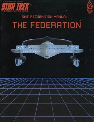 $29.95 • Buy SHIP RECOGNITION MANUAL THE FEDERATION EXC! Star Trek FASA 2302 Role Playing TOS