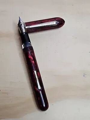 PEN Majestic Fountain Pen Iridescent Red Parts/Not Working  Florence Huntington  • $19.99