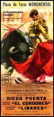 Bullfighting - Plaza De Toros Monumental Barcelona #4 Canvas Art Poster 12 X 24  • $24.99