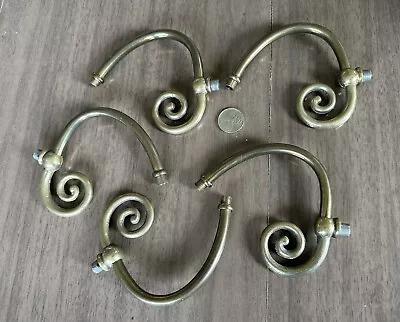 Set 5 Antique Vtg Style Repro Brass Chandelier Light Fixture Sconce Arms • $9.99