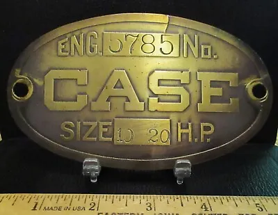 Original J I Case Tractor Implement Serial Number Plate ID Tag Emblem Sign Badge • $71.99