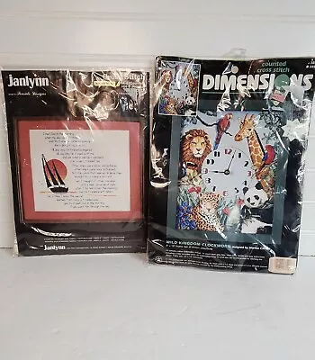 Lot Of 2 New Vtg Cross Stitch Kits • $19.99