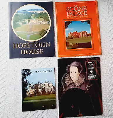 HOPETOUN House BLAIR Castle SCONE Palace MARY Queen Of Scots Guides Scotland. • £4.38