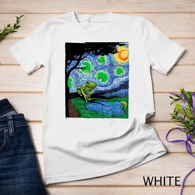 Frog Tshirt Starry Night Cat Tee Van Gogh Frog Gift Frog Unisex T-shirt • $16.99