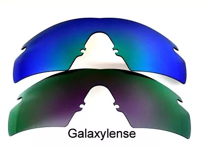 Galaxy Replacement Lenses For Oakley M Frame  2.0 Strike Purple&Green 2Pair • $16.18