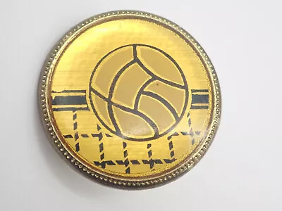 Volleyball Gold Tone Vintage Lapel Pin • $14.40