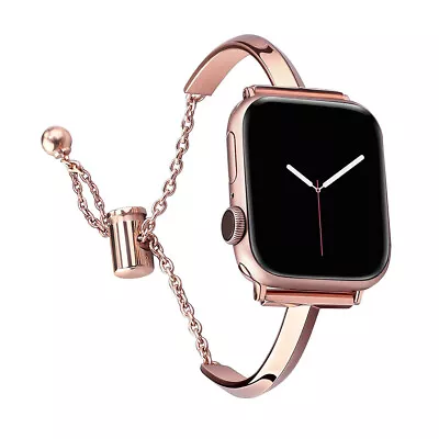 £9.59 • Buy For Apple Watch IWatch Series 8 7 6 5 4 3 Stainless Steel Metal Watch Strap Band