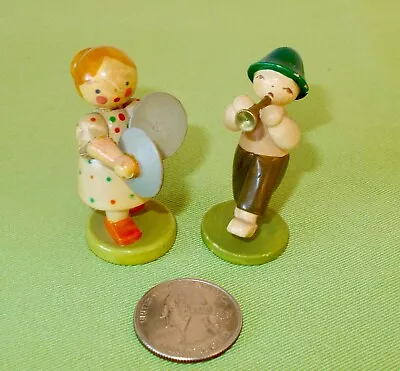 Vtg Antique Erzgebirge Miniature Children W/ Musical Instruments Made After 1946 • $19.95