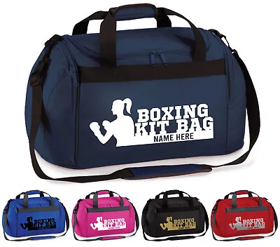 Personalised Boxing Bag Holdall Girls Training Club Gloves Kit Customised Duffle • £14.99