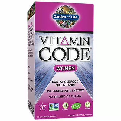 Garden Of Life Vitamin Code Women Multivitamin 240 Capsules  exp 9/24 • $49.99