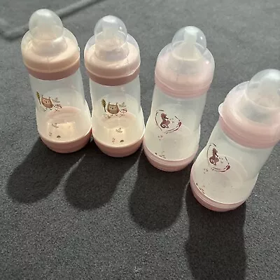 4xmam Pink Bottles 260 Ml With Teats • £18.99