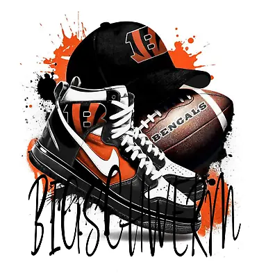 Bengals Alcohol Ink 20 Oz Tumbler Sublimation Heat Transfer Design • $4