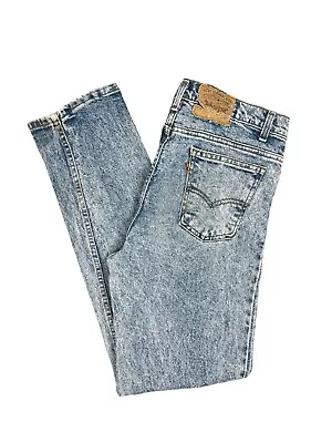 Vintage Levi’s 511 Orange Tab Jeans Men's 33x32 Straight-Leg Acid-Wash • $29.99