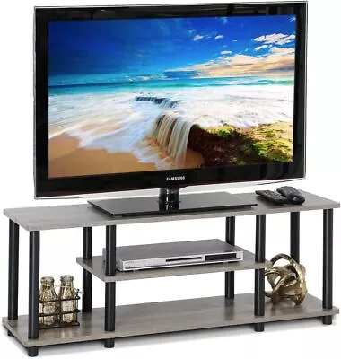 TV Stand For 50 Inch Flat Screens Entertainment Center Storage French Oak Grey • $52.94