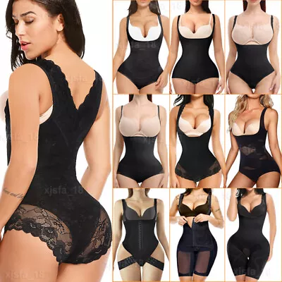 Womens Full Body Shaper Tummy Control Open Bust Wear Your Own Bra Shapewear Slim • $27.79