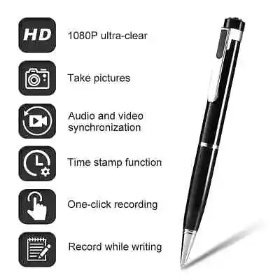 £29.99 • Buy Mini Pen Camera Recorder 1080P HD Security Portable Pocket Body Camera