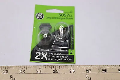 (2-Pk) GE 3057 Long Life Miniature Bulb Back-Up/Reverse Light LED 100W 3057LL/BP • $3.13