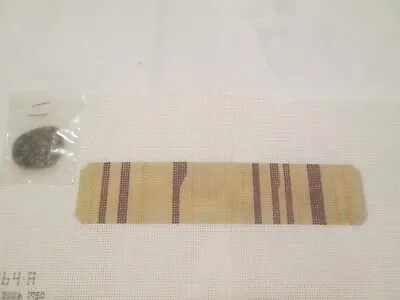 Striped Cuff W/ Stone-melissa Shirley-handpainted Needlepoint Canvas • $11.66