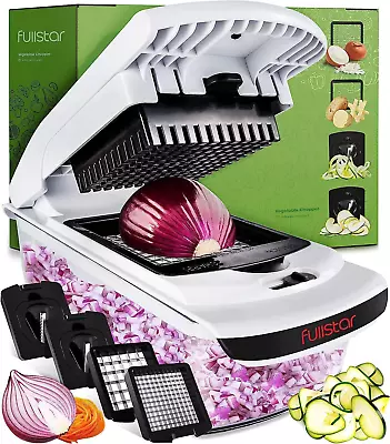 Vegetable Chopper - Spiralizer Vegetable Slicer - Onion Chopper With Container - • $38.61