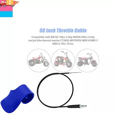 Gas Throttle Cable For Mini Dirt Bike Baja 196cc Mb165 5.5hp Mb200 Heat Warrior • $25.29