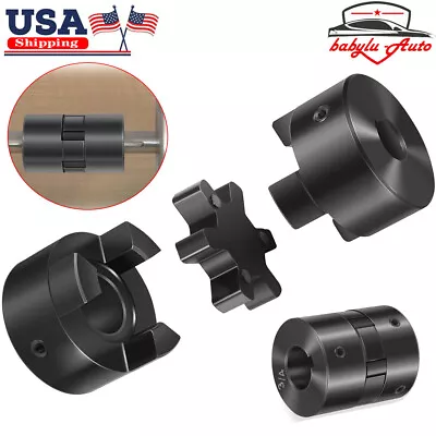 1/2  To 3/4  L075 Flexible 3-Piece L-Jaw Coupling Set For Log Splitter Hybrid • $26.98